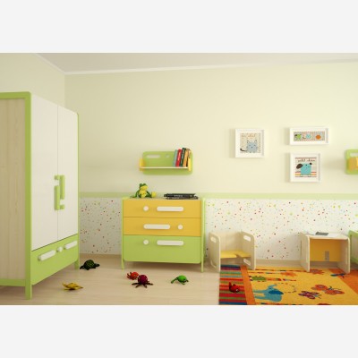 Дизайн-проект комнаты для ребенка от 2 до 8 лет